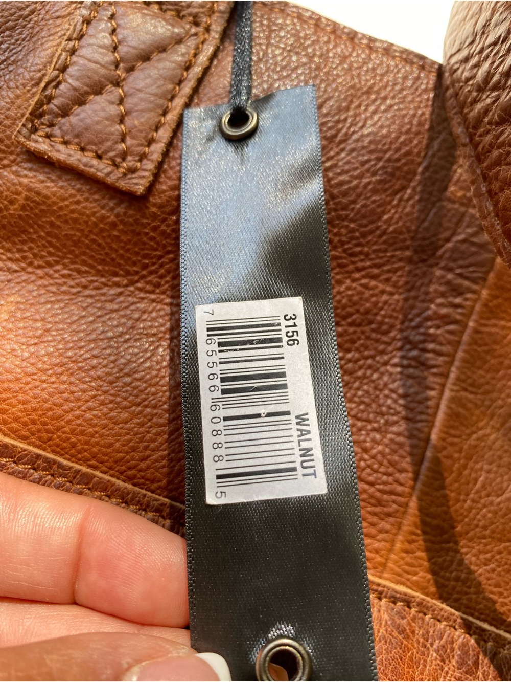 NEW Latico Lizzie Leather Walnut Brown Tote - Picture 5 of 9